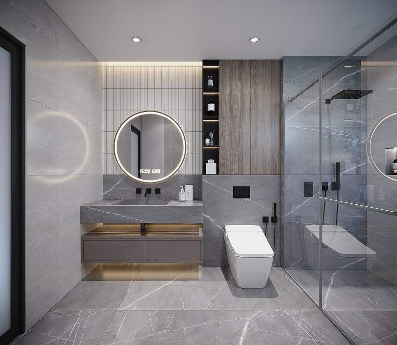 Biệt Thự Nhà Vườn 400m2: Không Gian Rộng Rãi Và Đẳng Cấp 4 phong tam ve sinh sach se lich su