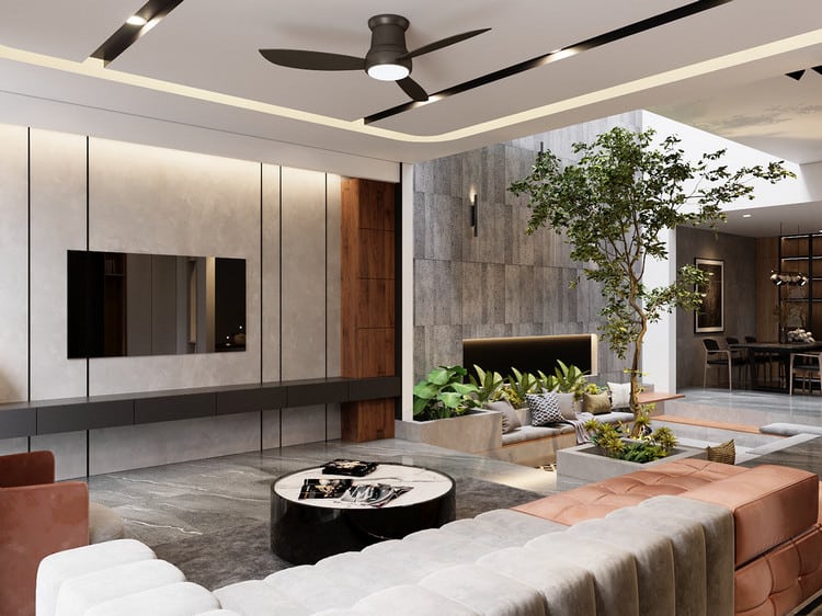 Bí quyết thiết kế mặt bằng biệt thự 2 tầng sang trọng và đẳng cấp 9 thiet ke khong gian mo tan dung toi da anh sang va khong khi tu nhien