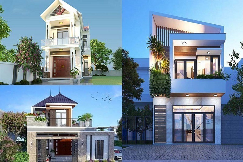Thiết Kế Nhà Phố Mặt Tiền 7m 2 Tầng Hiện Đại 3 thiet ke phu hop theo kich thuoc thuc te cua ngoi nha