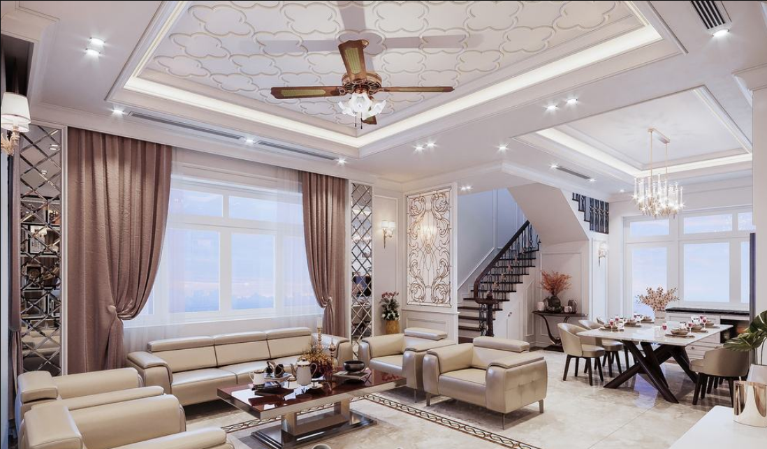 Đơn vị nào thiết kế nội thất biệt thự vinhomes the harmony uy tín 6 vat lieu noi that vinhomes the harmony chu yeu la go da va kinh