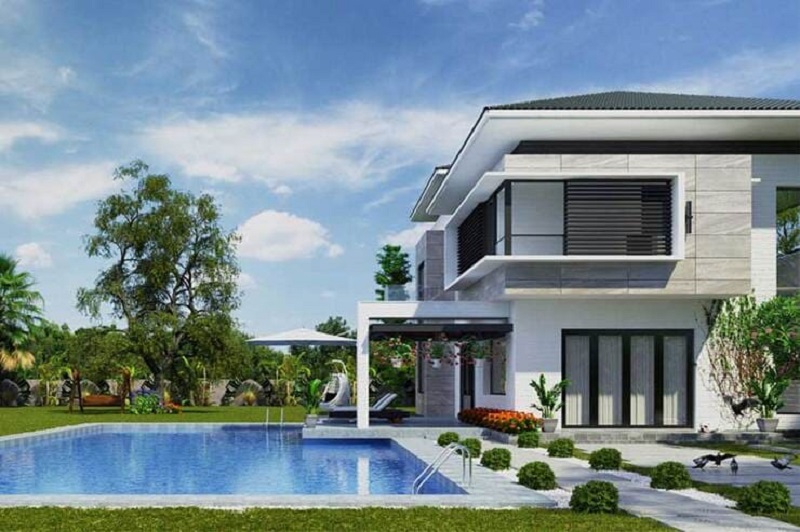Biệt Thự 100m2 - Thiết Kế Đẹp Mắt Cho Cuộc Sống Hiện Đại 4 ve mat bang cong nang cua biet thu 100m2