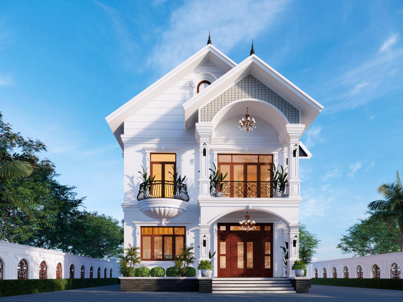 Mẫu Nhà Ống 2 Tầng Mặt Tiền 5m - Đơn Giản Mà Tinh Tế 5 xay nha ong 2 tang mat tien 5m giup tiet kiem dien tich dat