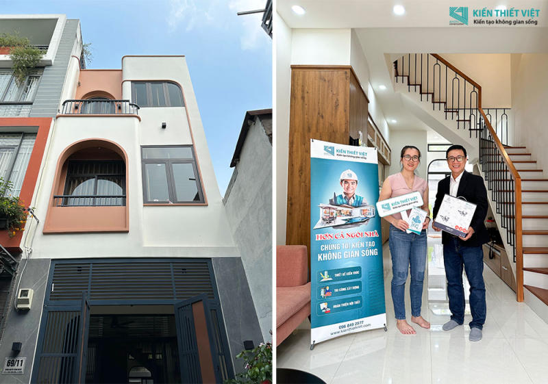 Thực tế dự án nhà phố chị Linh - Quận 2